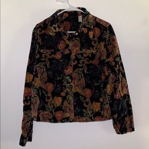Funky Multiple Colored Button Down Jacket